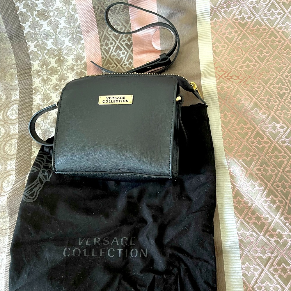 Black Versace Collection purse.